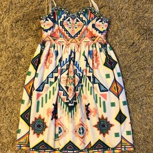 NWT Champagne & Strawberry dress